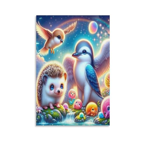 Image sur toile hérisson idée cadeau crémaillère et chambre