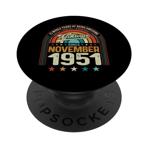 Retro 73 cumpleaños 73 años de ser impresionante noviembre 1951 PopSockets PopGrip Intercambiable