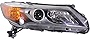 Evan Fischer Headlight Assembly Compatible with 2013-2015 Acura ILX Halogen Passenger Side