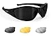 BERTONI Gafas Deportivas Moto - Lentes Antivaho Intercambiables - Bertoni Italy AF109