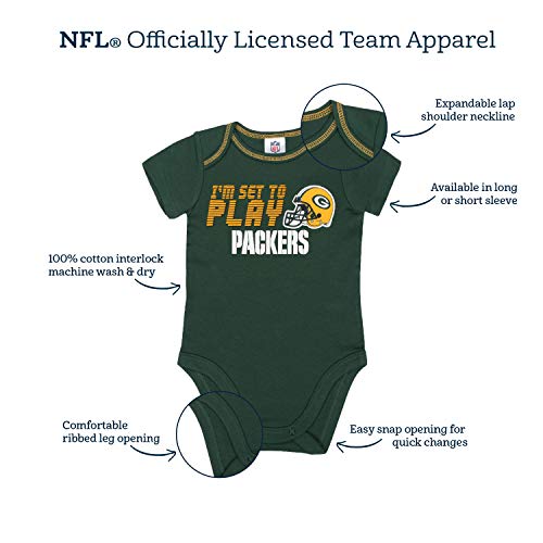 Nfl Cleveland Browns 3 Pack Bodysuit Footed Pant And Cap Registry Gift Set, Brown/White Cleveland Browns, 6-9M #TOP5