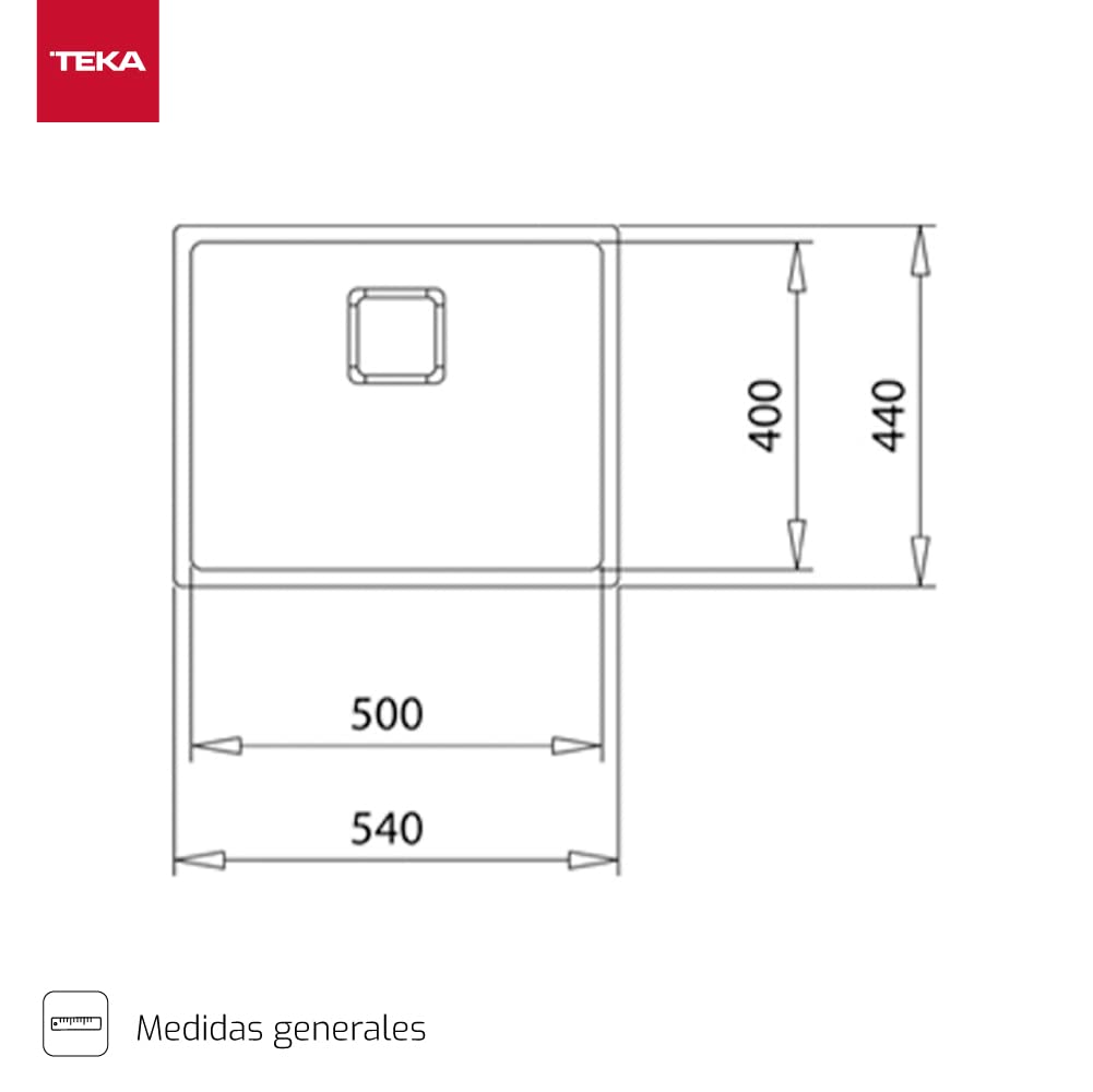 Teka FlexLinea RS15 50.40 zlewozmywak z 1 wiadrem, potrójnie zabudowy, do zabudowy (górny), jastrych lub pod blatem, wykończenie premium SoftTexture, kolor tytanowy
