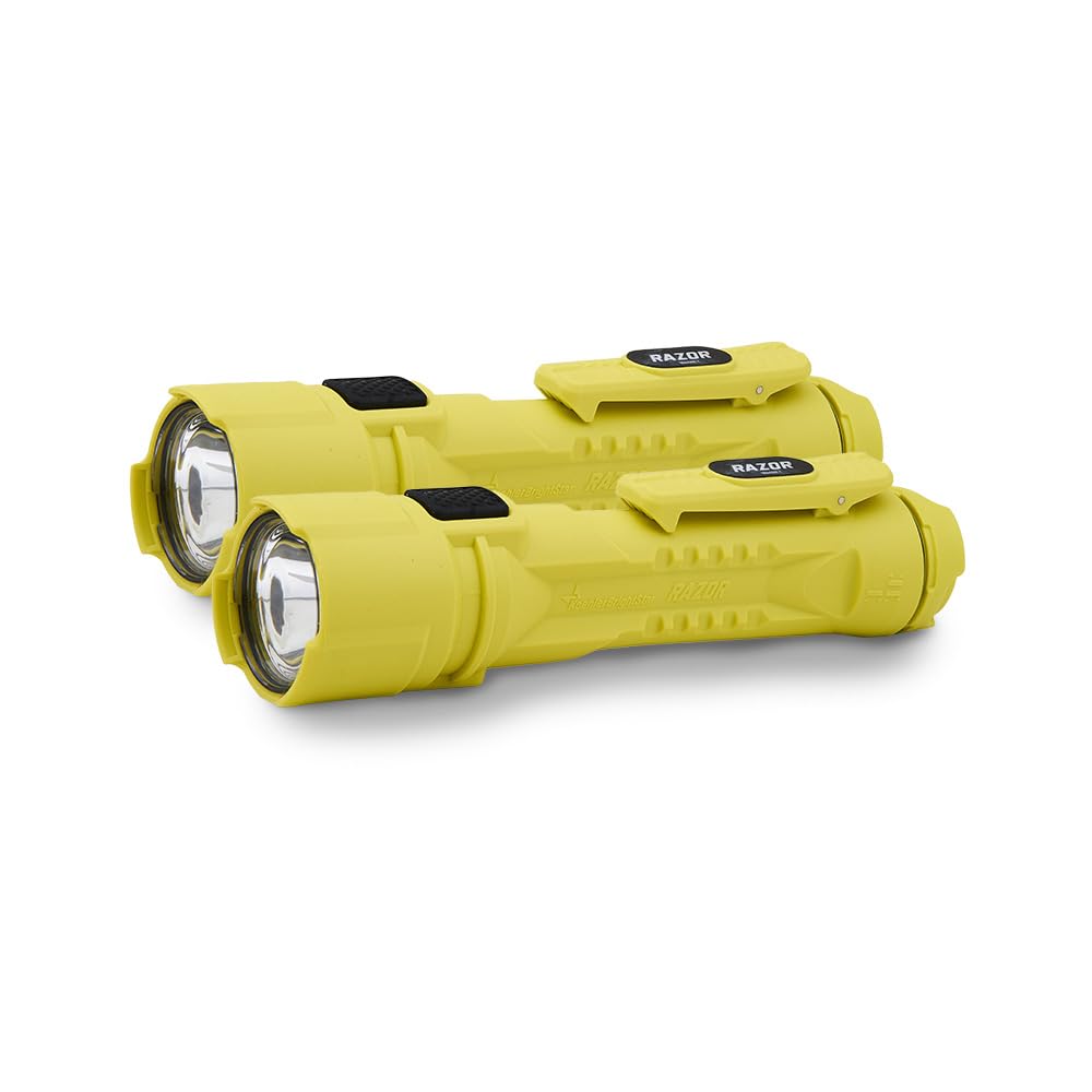 Bright Star Razor LED Flashlight 2‑Pack, Intrinsically Safe