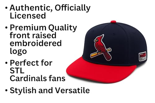Gorra para niños del equipo St. Louis baseball rojo y azul miniatura 6
