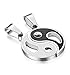 Jstyle Joyería en Acero Inoxidable Collar Ying Yang Divisible de Hombres Mujer