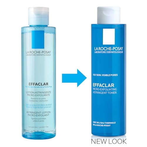 La Roche Posay Effaclar Porenverfeinernde Lotion, Mit Aktivstoff LHA und Salicylsäure, Bei fettiger, unreiner Haut, Mikro-exfolierend und hautberuhigend, 200 ml