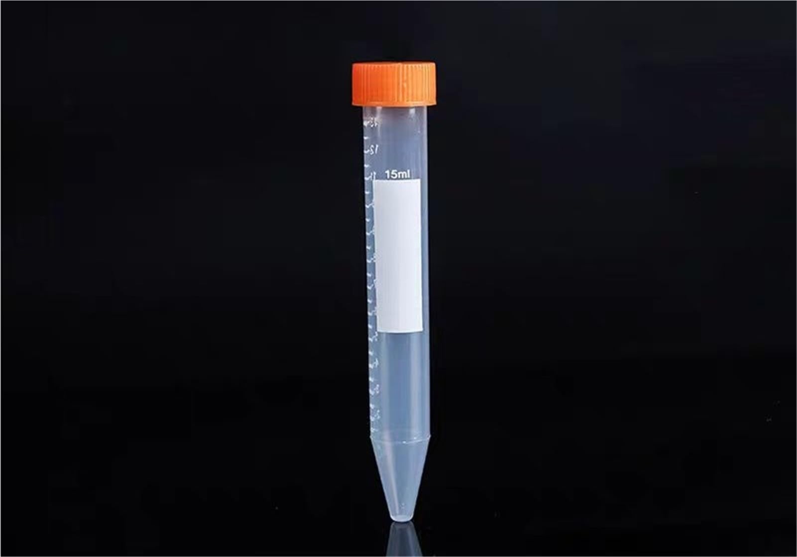 100 unids/Pack 10mL Tubo centrífugo de plástico en Forma de Bala Tubo de ensayo de Laboratorio centrífugo