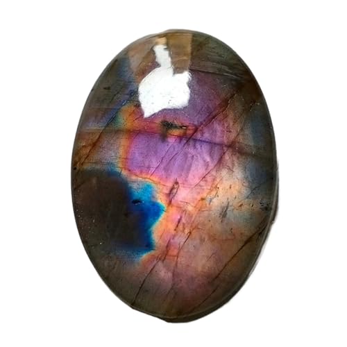 Cabochon en labradorite violette 35x23mm pour création de bijoux
