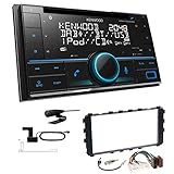 kenwood navitainer dnx450tr DPX-7300DAB passend für Toyota Yaris, Yaris/Vios Stufenheck, Vios/Yaris Stufenheck (SCP9_, NSP9_, KSP9_, NCP9_, ZSP9_, _P9_) 2006-2011, Blendenfarbe: schwarz