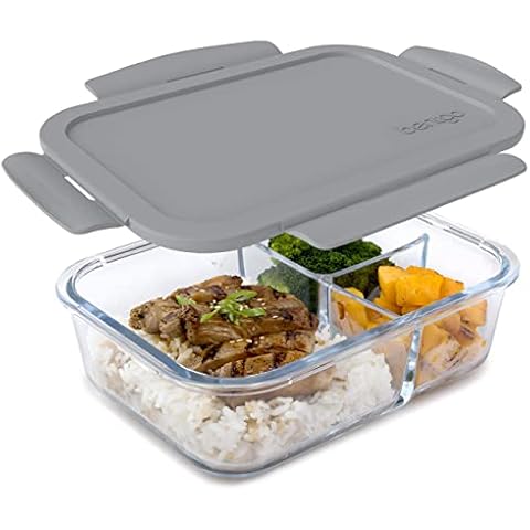 Bentgo Glass Lunch Box - Leak-Proof Bento-Style Food Container Cover