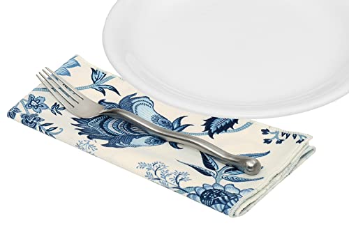 Servilletas de Tela Azul Floral 18 x 18 Pulgadas Pack 12 miniatura 6