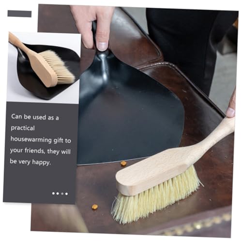 MUCKLILY Mini Besen und Kehrschaufel Set aus Langlebigem Kleines Handliches Reinigungsset für Haushalt und Büro Platzsparend für Desktop Staub Mithelfen – Bild 4