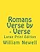 Romans Verse by - Verse: Large Print Edition