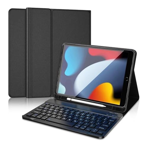 Housse de clavier iPad Air 11 2024 protection étui cuir PU TPU