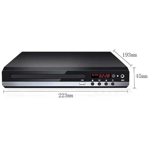 DVD Player for TV Home CD Player with Remote 1080P HD Compact Player All Region Free HDMI and RCA Cables USB Input, Support Monitor and Projector, New & Old TVs