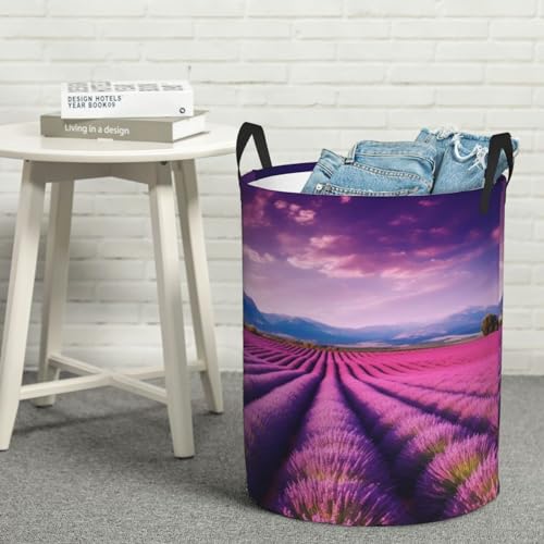 Panier à linge autonome Lavender fields grand sac de rangement durable - 2
