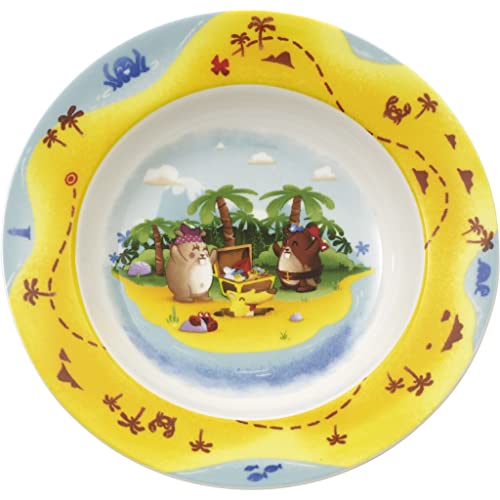Villeroy & Boch Chewy's Treasure Hunt Plato infantil, 19,5 cm, Porcelana Premium, Blanco/Colorido