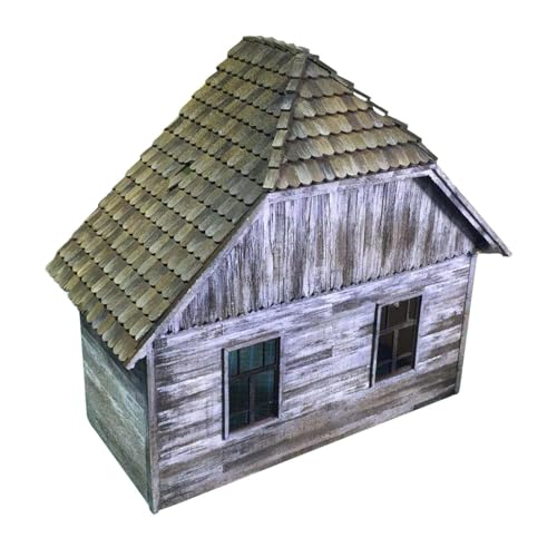 Maquette de maison 1/35 en bois pour créer vos micro décors de loisirs créatifs