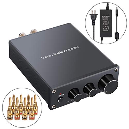 Proster Stereo Audio Amplifier 2 Channel Mini Hi-Fi Amp Class D Integrated Amp