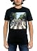 The Beatles Abbey Road Adult T-shirt - Black (Medium)