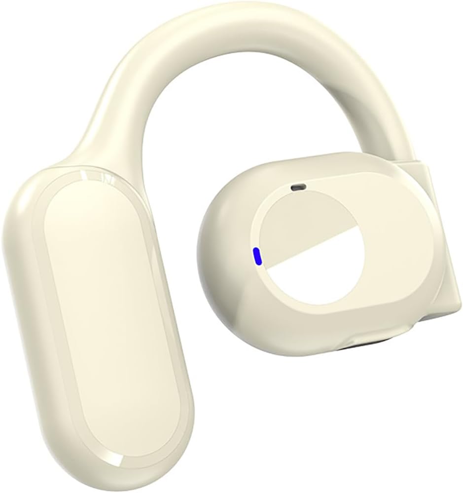 Wireless Earbuds Open Ear Earbuds with Ear Hooks Bluetooth 5.3 Open Ear Headphone with IPX5 Waterproof for Sport Single Ear Bluetooth Headset with Microphone for Cell Phone