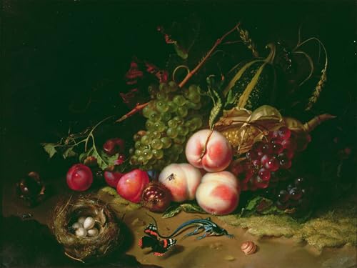 Affiche impression nature morte de Ruysch sublime le salon avec authenticité