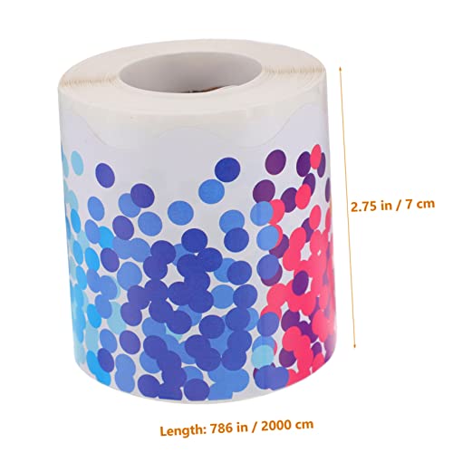 Operitacx 1 Rolo De Adesivos Coloridos De Bolinhas Adesivos Brancos Decorações De Primavera Decoraçõ
