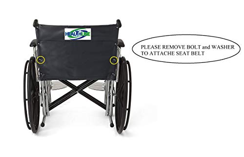 Wheelchair Strap Seat Belt Auto Style With Metal Buckle (Up To 60") By Healthline #TOP2
