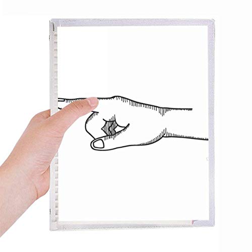 Carnet à spirales rechargeable bloc notes ergonomique motif original gaucher