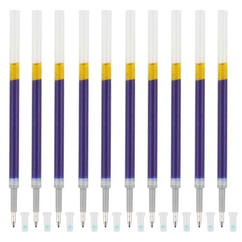 Recharges encre gel bleue pointe fine 0,5 mm DunBong pour stylo roller rechargeable