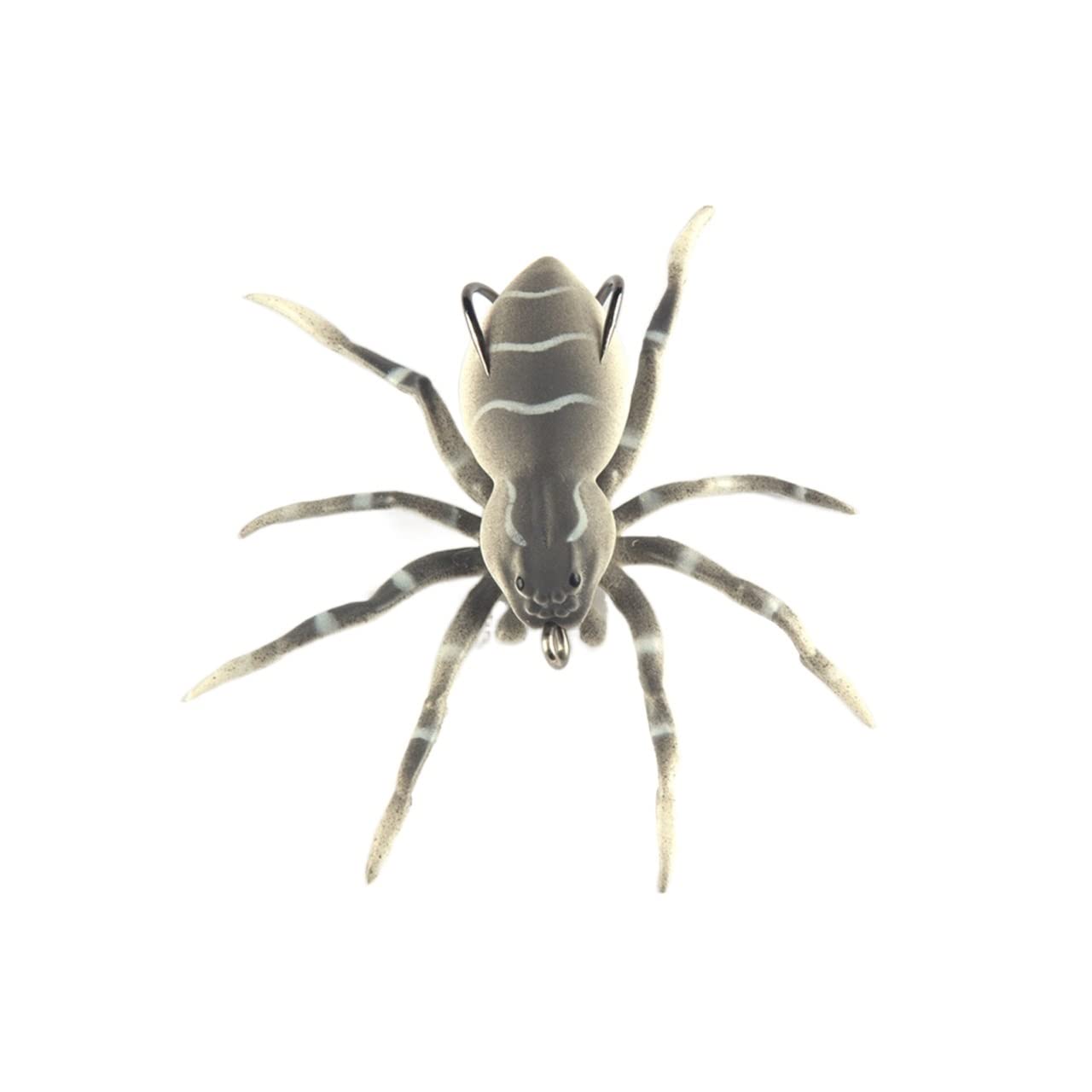 10 Piezas Los 8cm 7g Señuelo de Pesca Suave de araña simulada Cebos flotantes sin Malas Hierbas realistas Aparejo Crankbait Topwater Spider Swimbaits de Carpa lubina de Perca de Trucha,