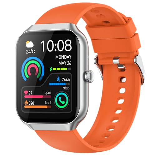 Reloj Inteligente Hombre Mujer, 2024 Smartwatch 1.96 Llamada Bluetooth, Pulsómetro Monitor De Sueño Podómetro, 113 Modos Smart Watch Pulsera Actividad Impermeable Ip68 Para Android Ios Naranja Reloj Inteligente Hombre Mujer, 2024 Smartwatch 1.96 Llamada Bluetooth, Pulsómetro Monitor De Sueño Podómetro, 113 Modos Smart Watch Pulsera Actividad Impermeable Ip68 Para Android Ios Naranja