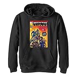 Marvel The Eternals Marvel Couverture Demi-Teinte Sweat à Capuche, Noir, M Garçon