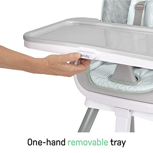 Image of Ingenuity Beanstalk Baby to Big Kid 6-in-1 High Chair Converts from Soothing Infant Seat to Dining Booster Seat and more, Newborn to 5 Yrs - Ray