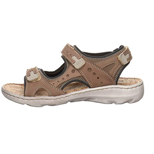 Josef Seibel Damen Klassische Sandalen Lene 02,Weite G (Normal),bequem,lady,ladies,women's,woman,sandaletten,Grau (taupe-kombi),44 EU / 9.5 UK Cover