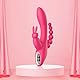 Sxovo 3 in 1 Rabbit Vibrator Wiederaufladbare G-Punkt Klitoris Anal Stimulator mit 7 Vibrationsmodi, Silikon wasserdichtes Sexspielzeug für Frauen und Paare