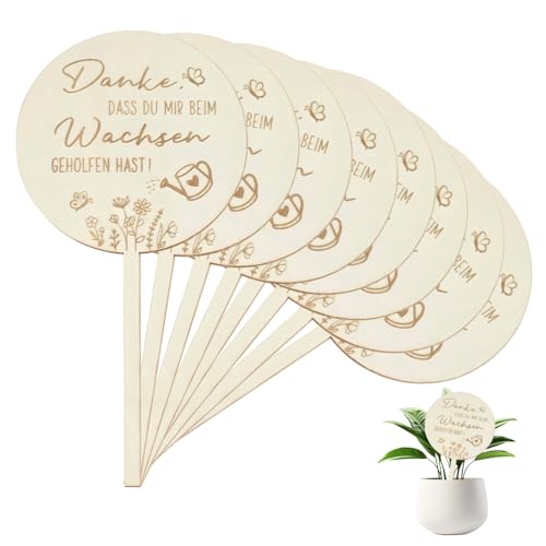 XFSRG Etiquetas Plantas Madera Marcadores Jardín Decorativos Palillos Macetas Etiquetas Ecológicas Naturales Accesorios Huerto Jardineras (2# Hervidor)