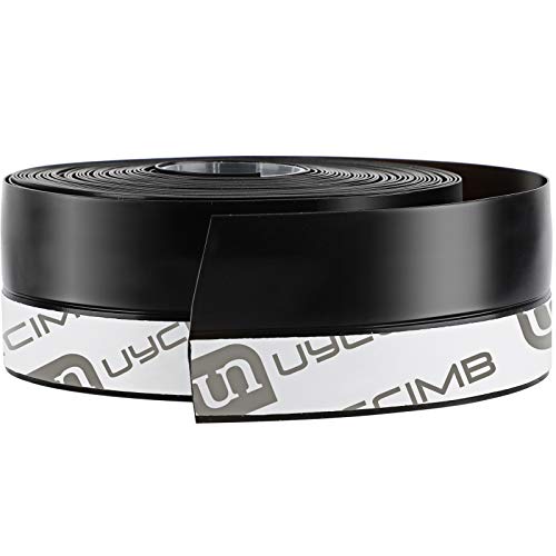 26 Feet Silicone Door Seal,Seal Strip Tape,Door Strip Bottom for Weatherproof Soundproof Adhesive sealing strip for Gaps of Windows and Doors (35MM, Black)