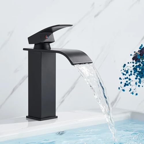 Grifo de lavabo estilo cascada para renovar el tocador y el mueble de lavado