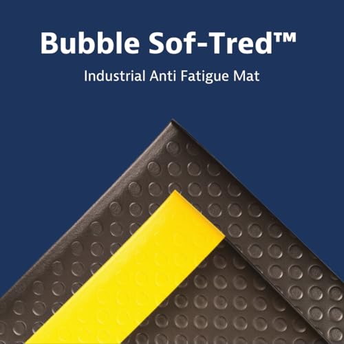 Notrax 417S0036BY 417 Bubble Sof-Tred™ With Dyna-Shield® 3' X 6' X 1/2 Inch Anti Fatigue Mat thumb #1