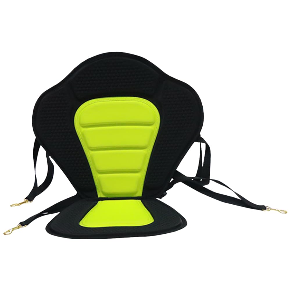 Paddelboard-Sitz, verstellbar, Stand-Up-Paddle-Board-Sitz, gepolsterte Kanu-Rückenlehne, Sitz mit abnehmbarer Aufbewahrungstasche für Paddleboard, Kajak, Kanu und mehr (grün)