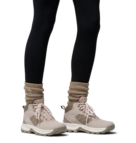 Columbia Columbia Women's Transverse Waterproof Hiking Boot, Soft Taupe/Rosette, 9.5