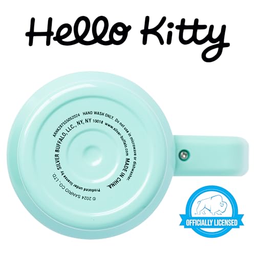 Image of Silver Buffalo Sanrio Hello Kitty Kawaii Strawberry, Pineapple, and Rainbows Stainless Steel Tumbler with Handle and Straw, Fits in Standard Cup Holder, 40 Ounces (Pack of 12)