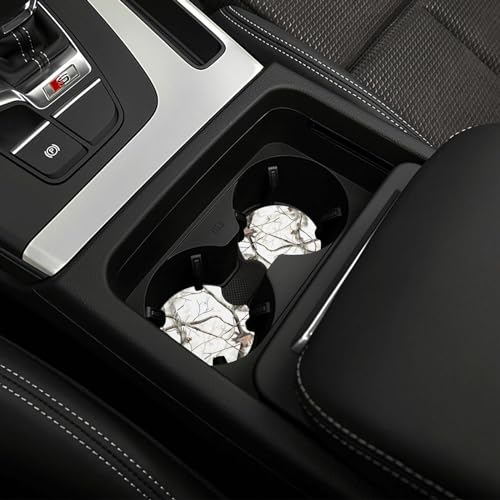 Portavasos para carro con estampado blanco camuflaje, set de 2 miniatura 5