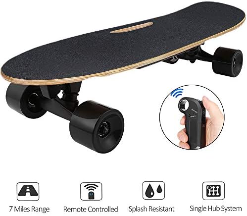 Aceshin Electric Skateboard with Remote Small for Kids Teens, 350W Motor, 12 MPH Top Speed