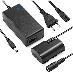 Cargador Canon 5D Mark Iii ENEGON ACK-E6 Adaptador de alimentación y Cargador para Canon LP-E6, Canon LP-E6N, Canon EOS 5D Mark II/III/IV/5DS/5DSR, Canon EOS 6D/7D/7D Mark II, Canon EOS 60D, Canon EOS 70D Cámaras y Más
