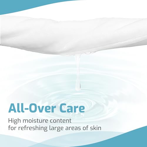 SUNKISS Trustplus Feuchttücher für Erwachsene, Extra Dick 20x30 cm Körperreinigungstücher mit Aloe für ältere Inkontinenz & Reinigung, Parfüm, 200 Stück (4 Packungen mit 50)