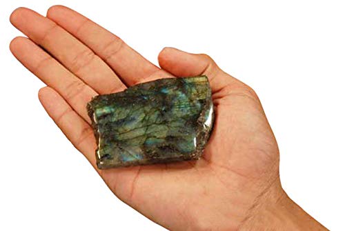 Rock Your Chakra Labradorite Slice 2 1/2" All Chakra Polished Rock Minerals Healing Crystals and Stones Specimen Reiki