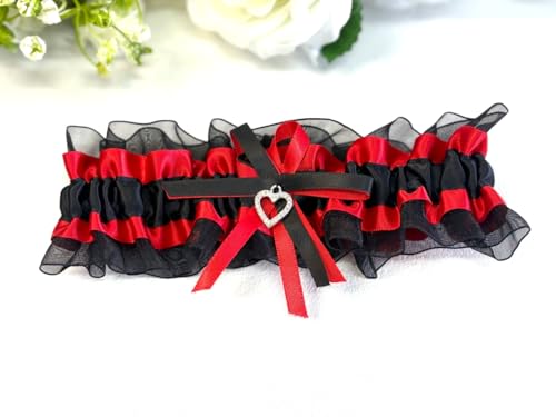Image of Ting&Cecilly Lace Wedding Garters for Bride Pearl Stretch Prom Garter, Women Wedding Bridal Legs Garter Set