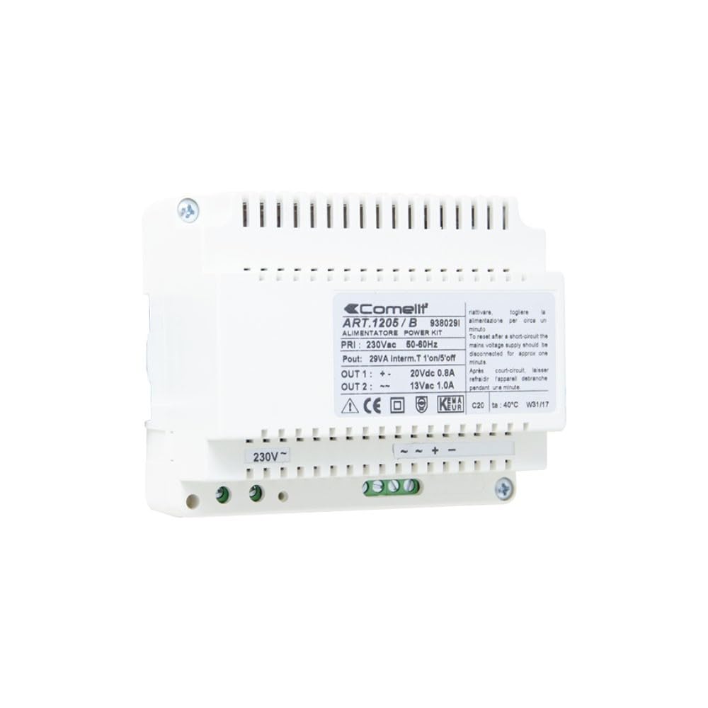 Comelit - Transformador 2 salida fusible protección 500ma